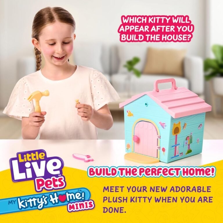Little Live Pets My Pets Home S3 Mini Playset Kitty – Interactive Pet House Toy Set for Kids
