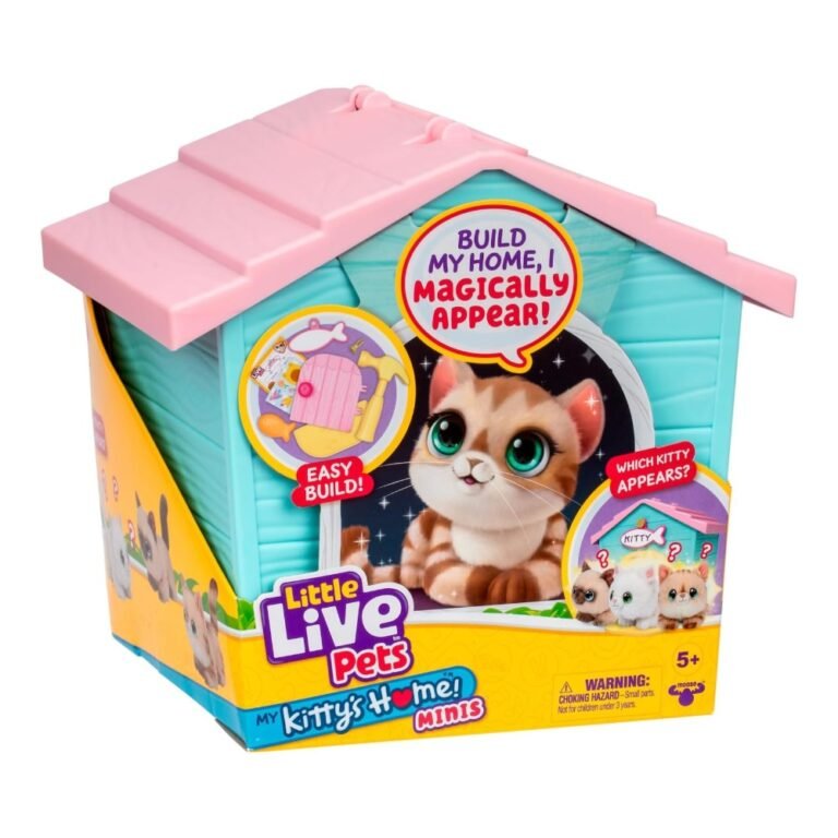 Little Live Pets My Pets Home S3 Mini Playset Kitty – Interactive Pet House Toy Set for Kids
