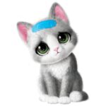 Little Live Pets Ouchies Mittens Kitty – Interactive Plush Toy, Single Pack