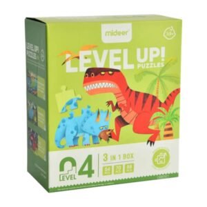 Mideer - Level Up Puzzles - Dino (3 in 1) Level 4