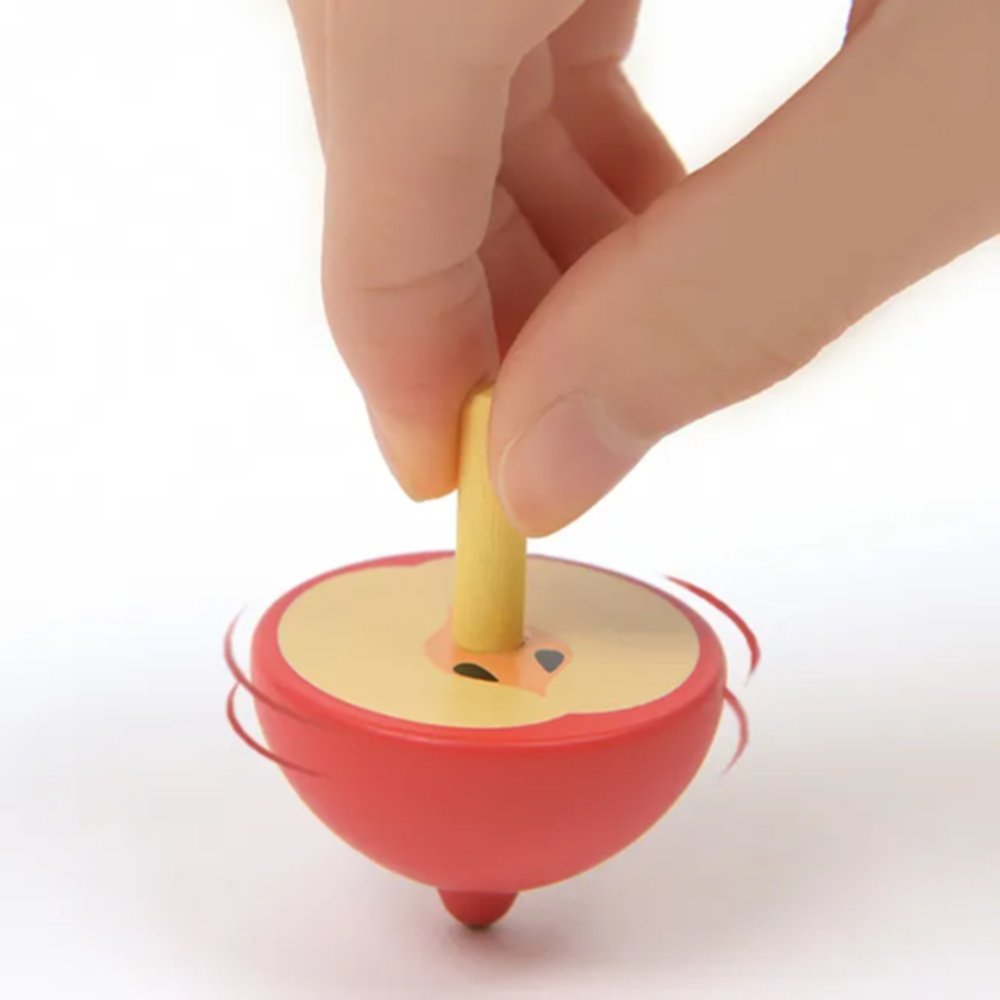 Mideer – Wooden Spinning Top – Apple