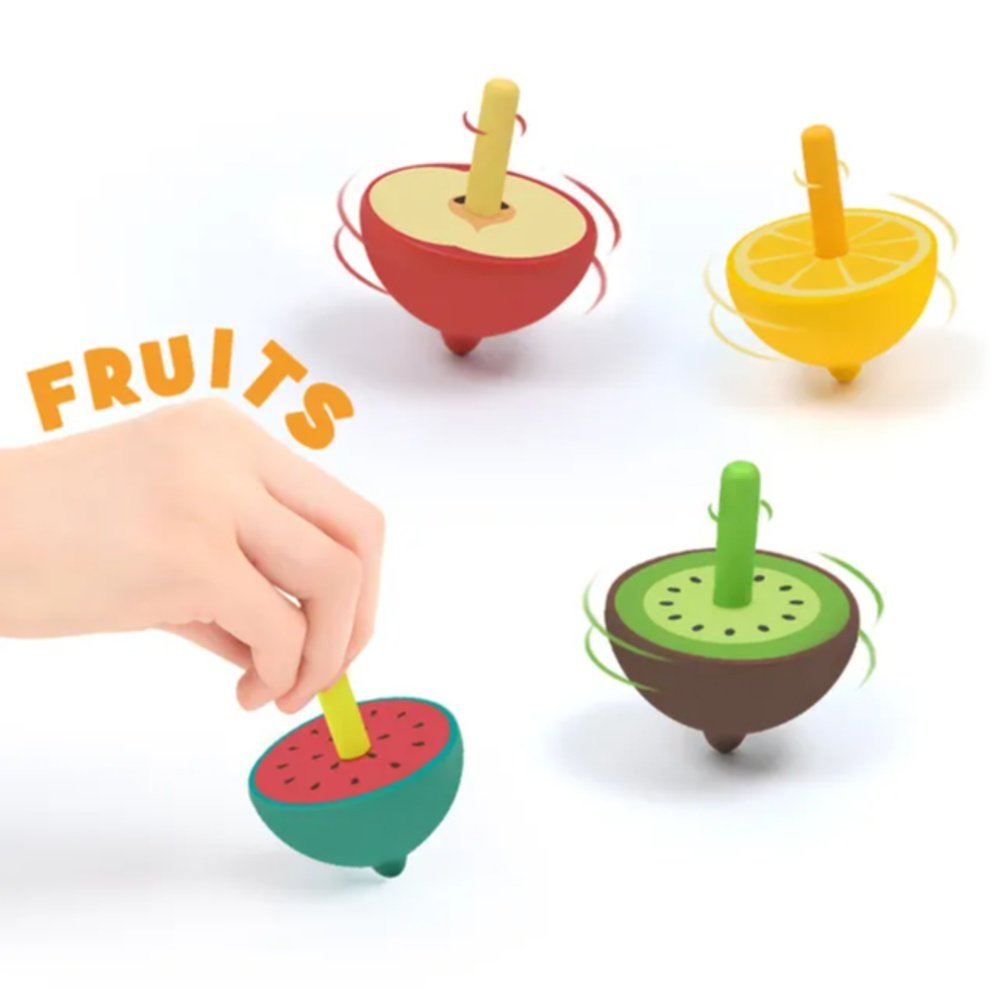 Mideer – Wooden Spinning Top – Lemon