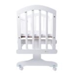 Mini Panda Wooden Lullaby Bed 0-6 months, White