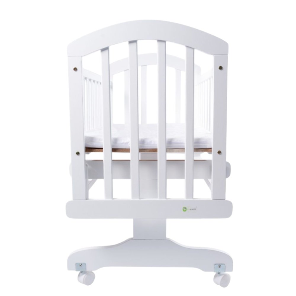 Mini Panda Wooden Lullaby Bed 0-6 months, White