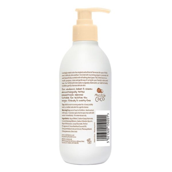 My Little Coco – Aloe & Pear Bath & Body Bubbles 350ml