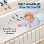 Purflo – Breathable cot bumper wraps 0m-up, Soft White