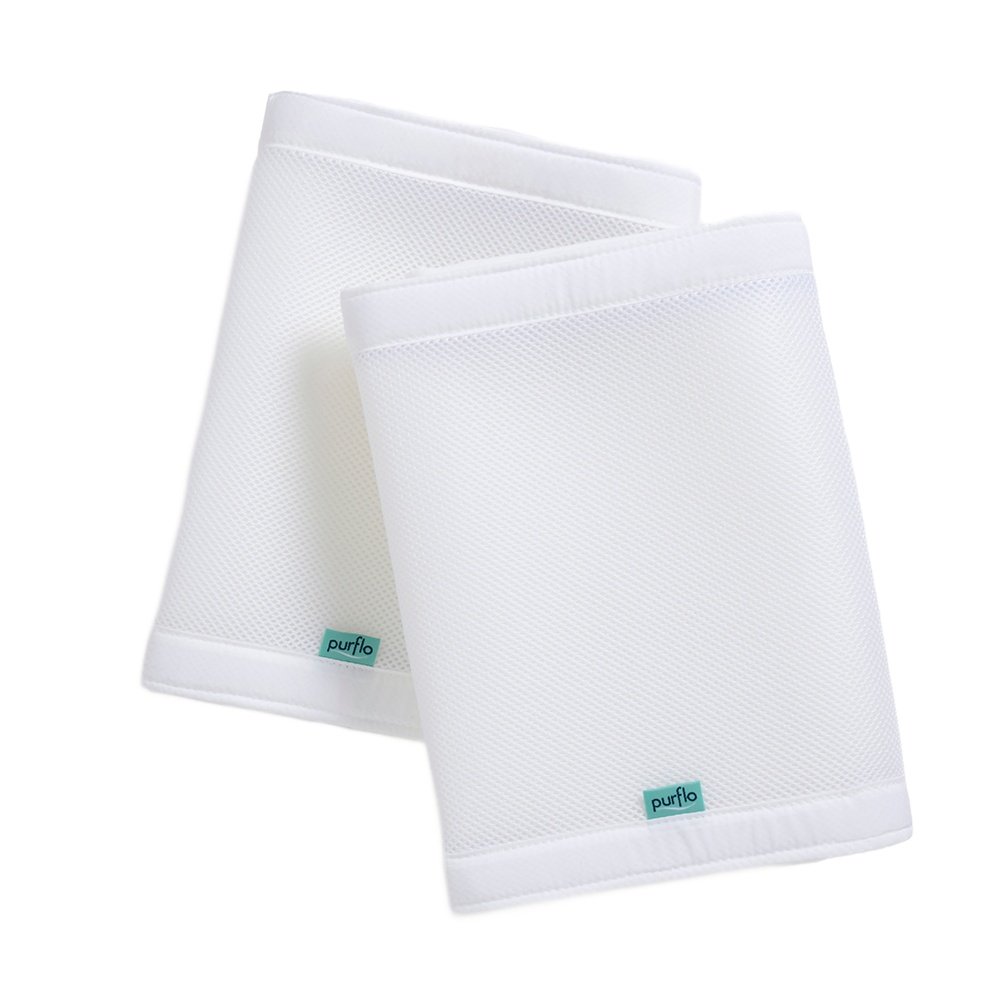 Purflo – Breathable cot bumper wraps 0m-up, Soft White