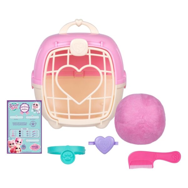 Scruffaluvs Pet Scruffs Pink Single Pack – Surprise Rescue Plush Toy for Kids