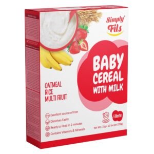 Simply Fils - Baby Cereal with Milk Oatmeal Rice Multifruits