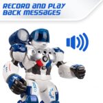 Xtrem Bots Patrol Bot RC Robot – Programmable Police Robot Toy with Lights & Sounds