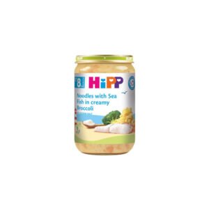 HiPP - Noodles with Sea Fish in Creamy Broccoli, 4x220gm. Expiry: 30/07/26