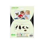 Avenir – Scratch Stickers -Bird Multicolour | Decorate and colour the 4 ferocious stickers with scratch art | For ages 3 years+