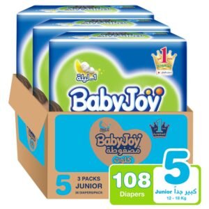 Babyjoy - Cullotte Pants Diaper, Jumbo Pack Junior Size 5, 3X36, Count 108, 12 - 18 Kg