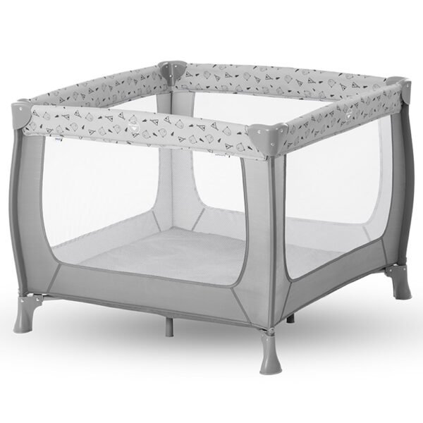 Hauck – Sleep N Play Playpen & Travel Bed Grey W/ Second Floor Attachment