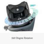 Bumble & Bird – 360 Rotating Isofix All-In-One Carseat – Grey