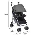 Bumble & Bird – Light Baby Travel Stroller – Grey