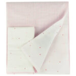 Bumble & Bird – Reversible Duvet Cover & Pillowcase For Cot – Pink