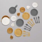KidKraft Modern Metallics 27-Piece Cookware Set