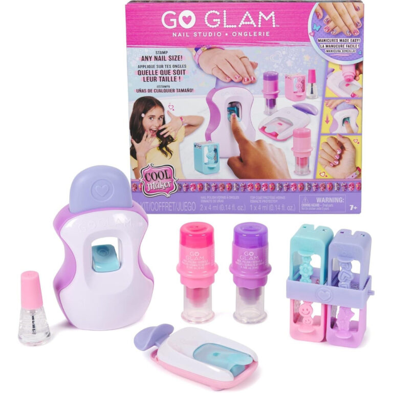 Cool Maker GoGlam Nail Studio Set for Kids – DIY Nail Art Kit with Design Patterns