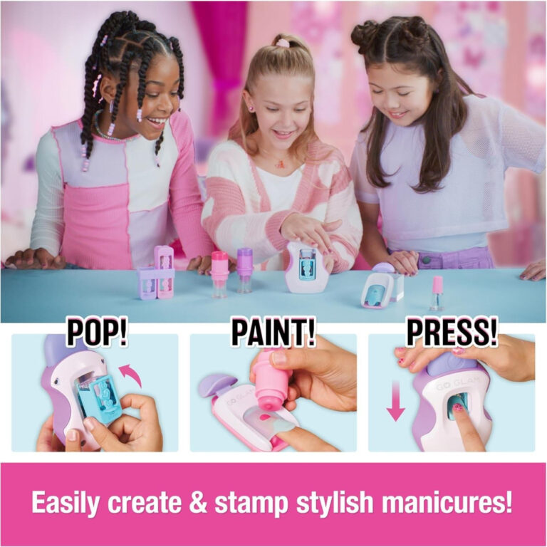 Cool Maker GoGlam Nail Studio Set for Kids – DIY Nail Art Kit with Design Patterns