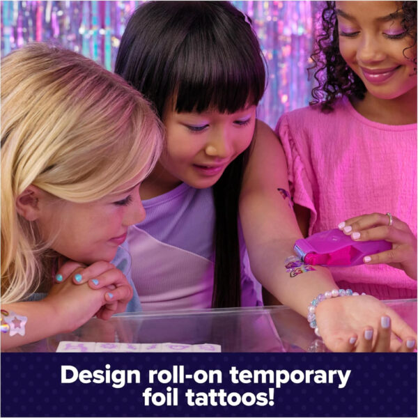 Cool Maker Shimmer Me Body Art Studio – DIY Temporary Tattoos Kit for Kids with Shimmer Foils & Design Cartridges
