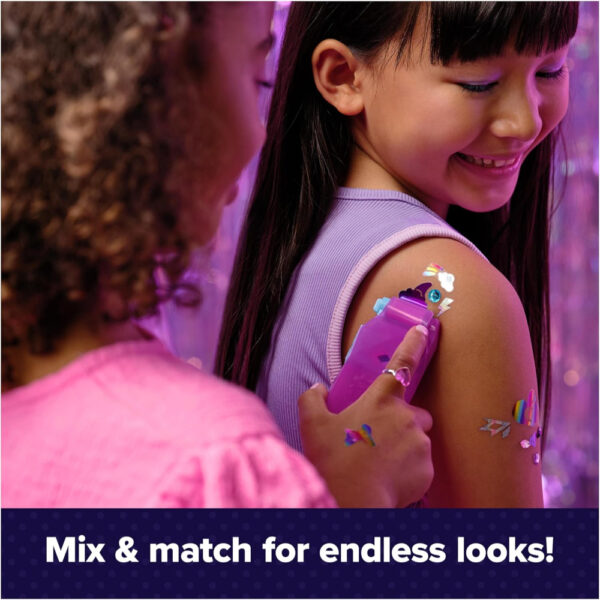 Cool Maker Shimmer Me Body Art Studio – DIY Temporary Tattoos Kit for Kids with Shimmer Foils & Design Cartridges