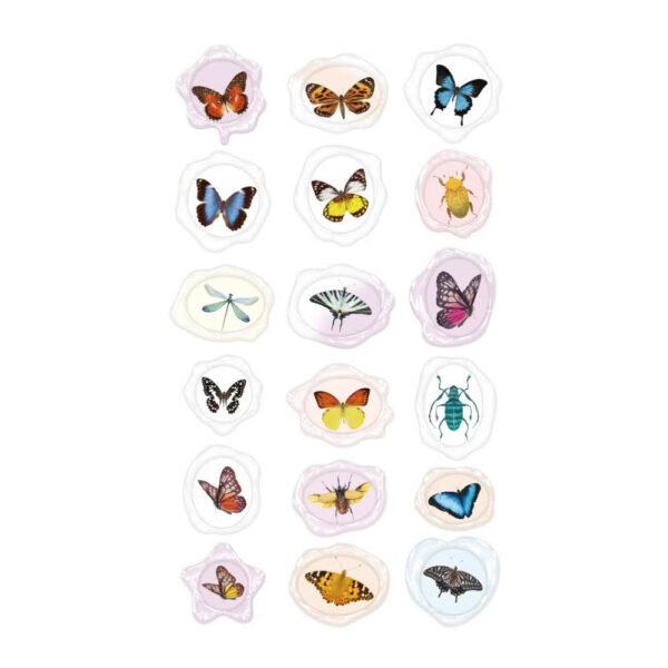 Avenir – Sealing Wax Stickers 10 pack – Insect Multicolour | fabulous sealing wax stickers showcasing a collection of space objects | Ages3+