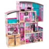 KidKraft Shimmer Mansion Dollhouse with Furniture – Large Wooden Dollhouse for Pretend Play, 4 Levels, Fits 12-Inch Dolls