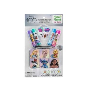 Townley Girl - Disney 100th Lip Balm with Tin Plant Based - 4 Pk