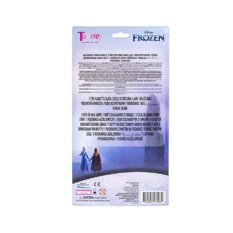 Townley Girl - Disney Frozen Nail Polish with Nail Gem Wheel and Tin - 3 Pk