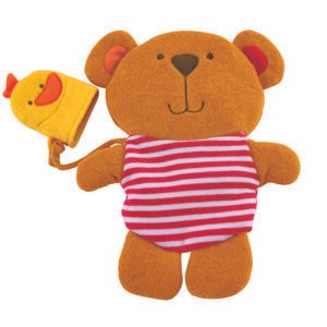 Hape - Teddy And Duck Bath Mitt Set