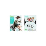 Avenir – Scratch Stickers – Dinosaur Multicolour | Decorate and colour the 4 ferocious dinosaur stickers with scratch art | For ages 3 years+