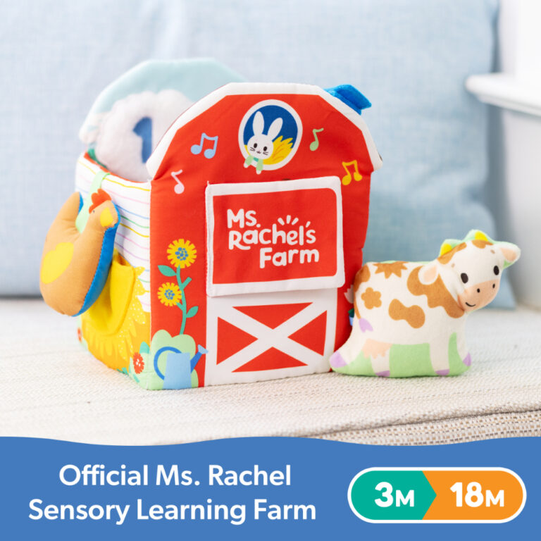 Ms. Rachel Sensory Learning Farm Playset - Interactive Baby Sensory Toy