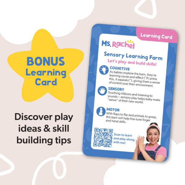 Ms. Rachel Sensory Learning Farm Playset – Interactive Baby Sensory Toy