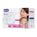 Chicco – Antibacterial Breast Pads – 30 Pieces