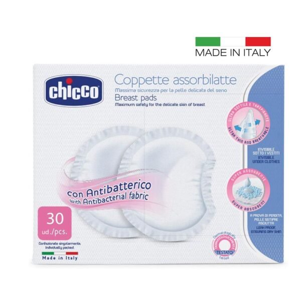 Chicco – Antibacterial Breast Pads – 30 Pieces