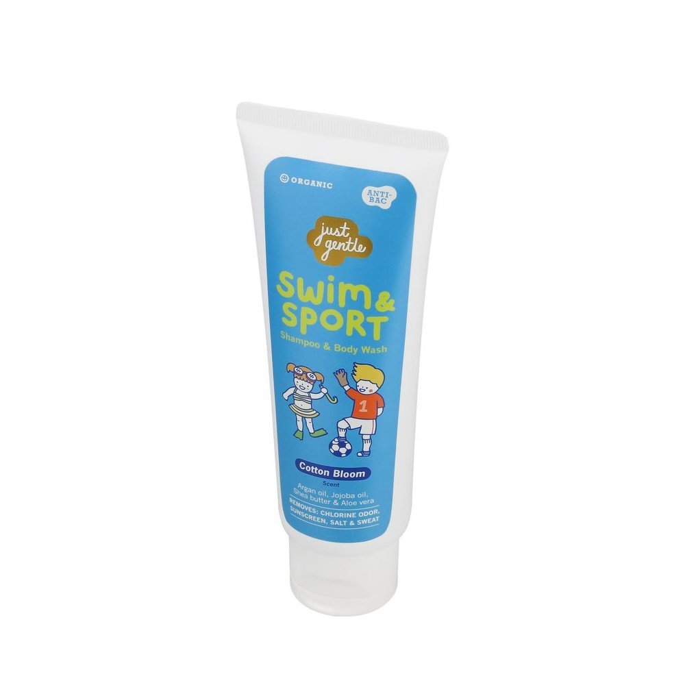 Just Gentle – Swim & Sport Shampoo and Body wash – Cotton Bloom, Expiry: 24-Sep-2026