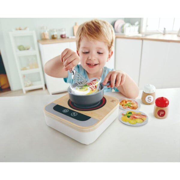 Hape – Fun Fan Fryer Wooden Mini Kitchen Playset 8pcs
