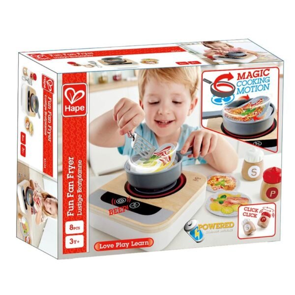 Hape – Fun Fan Fryer Wooden Mini Kitchen Playset 8pcs