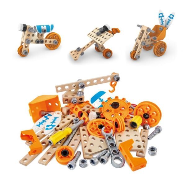 Hape – Junior Inventor Deluxe Experiment Construction Kit 57pcs