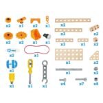Hape – Junior Inventor Deluxe Experiment Construction Kit 57pcs