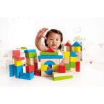 Hape – Maple Wooden Blocks Building Set with Bag – 50pcs