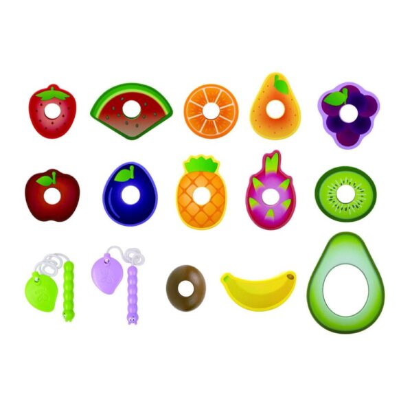 Hape – Wooden Colorful Caterpillar Fruit Feast Playset