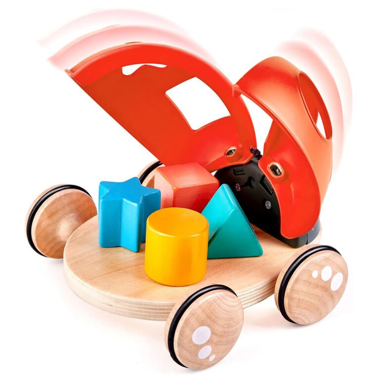 Hape - Wooden Ladybug-Themed Push and Pull-Along Toy