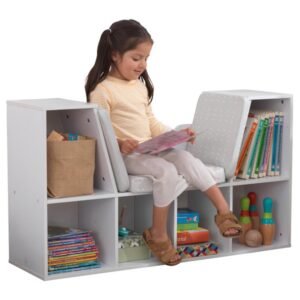 Kidkraft - Bookcase with Reading Nook - White