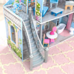 KidKraft Magical Dreams Castle Dollhouse – Wooden Toy Playhouse with EZ Kraft Assembly
