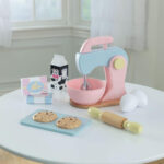 KidKraft Pastel Baking Set for Kids – Pretend Play Kitchen Accessories