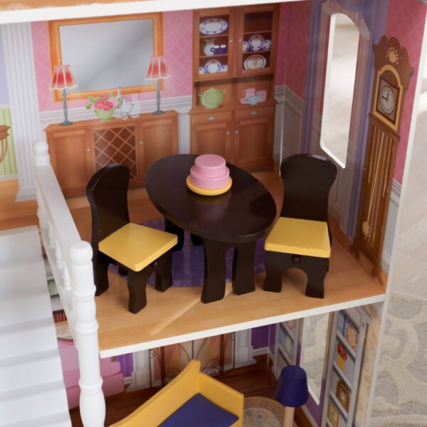 KidKraft Savannah Dollhouse – Wooden Dollhouse for 12-Inch Dolls with Furniture