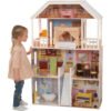 KidKraft Savannah Dollhouse – Wooden Dollhouse for 12-Inch Dolls with Furniture