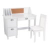 Kidkraft – Wooden Study Desk with Chair – White
